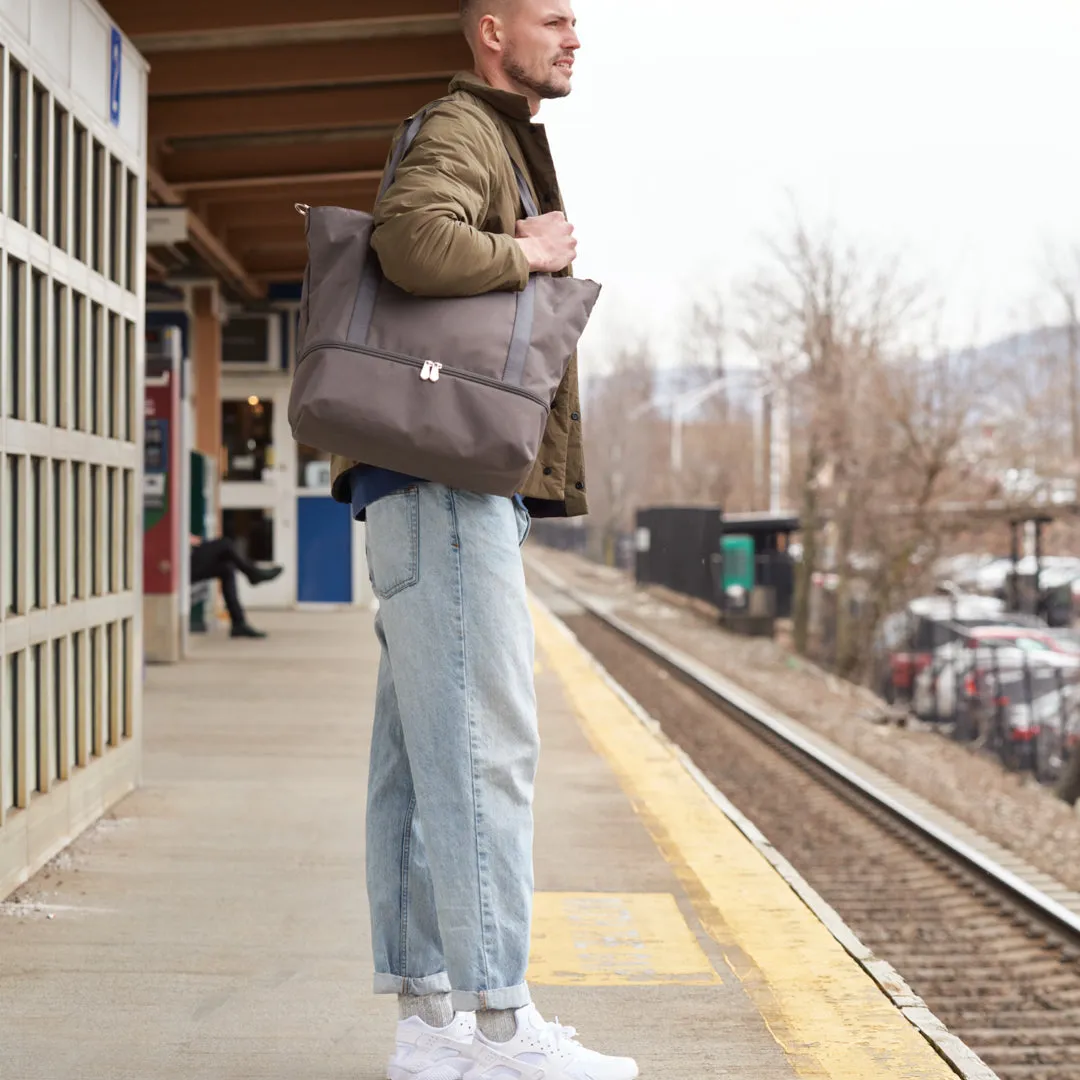 Catalina Deluxe Tote - 600D Recycled Poly - Grey