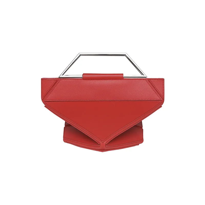 Facet Classic Foldable Top Handle Bag - Lucky Red - Limited Edition