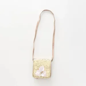 Girls Gold Glitter Cross Body Bag