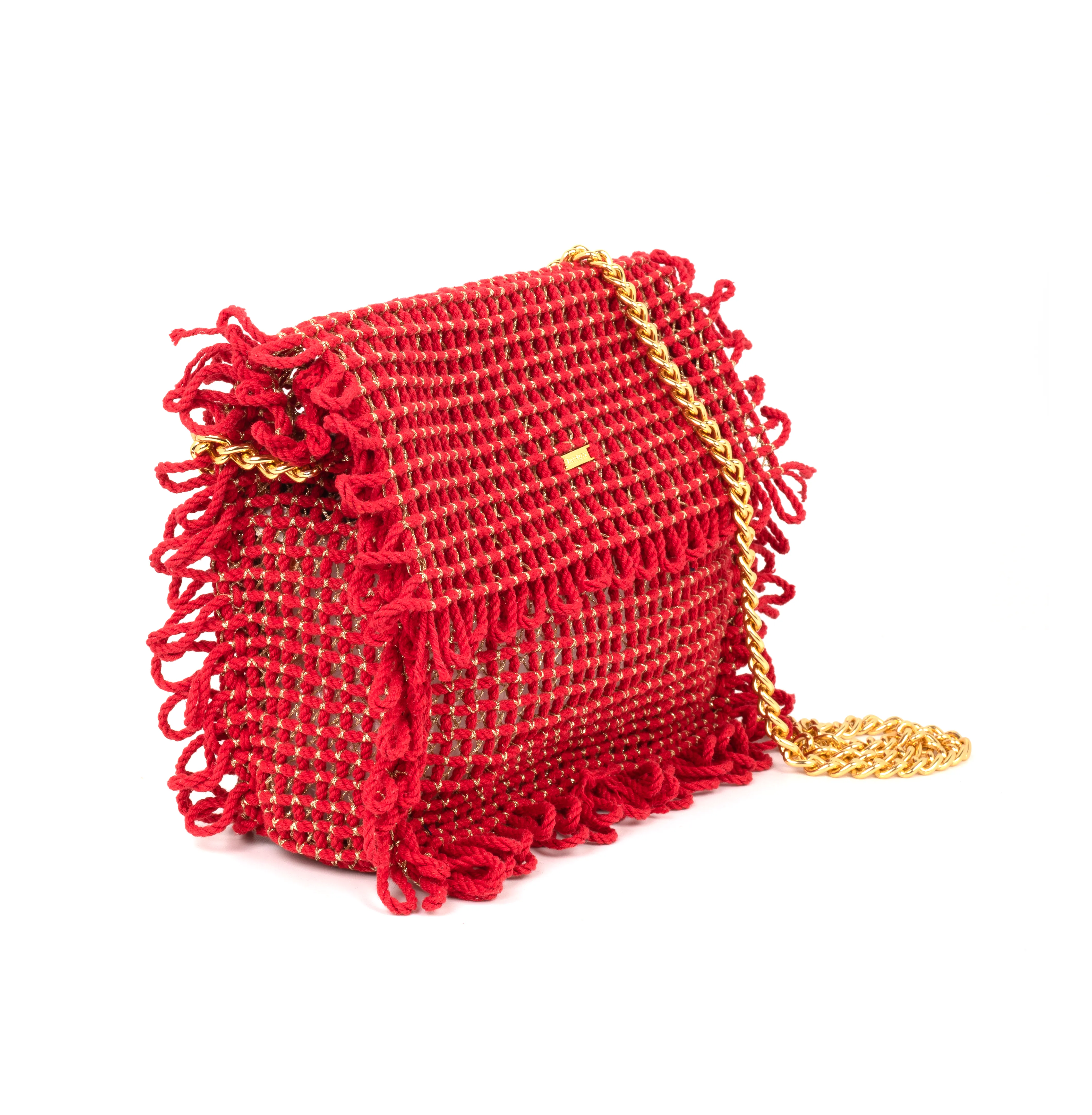 Gossypium Flat Crossbody - Red