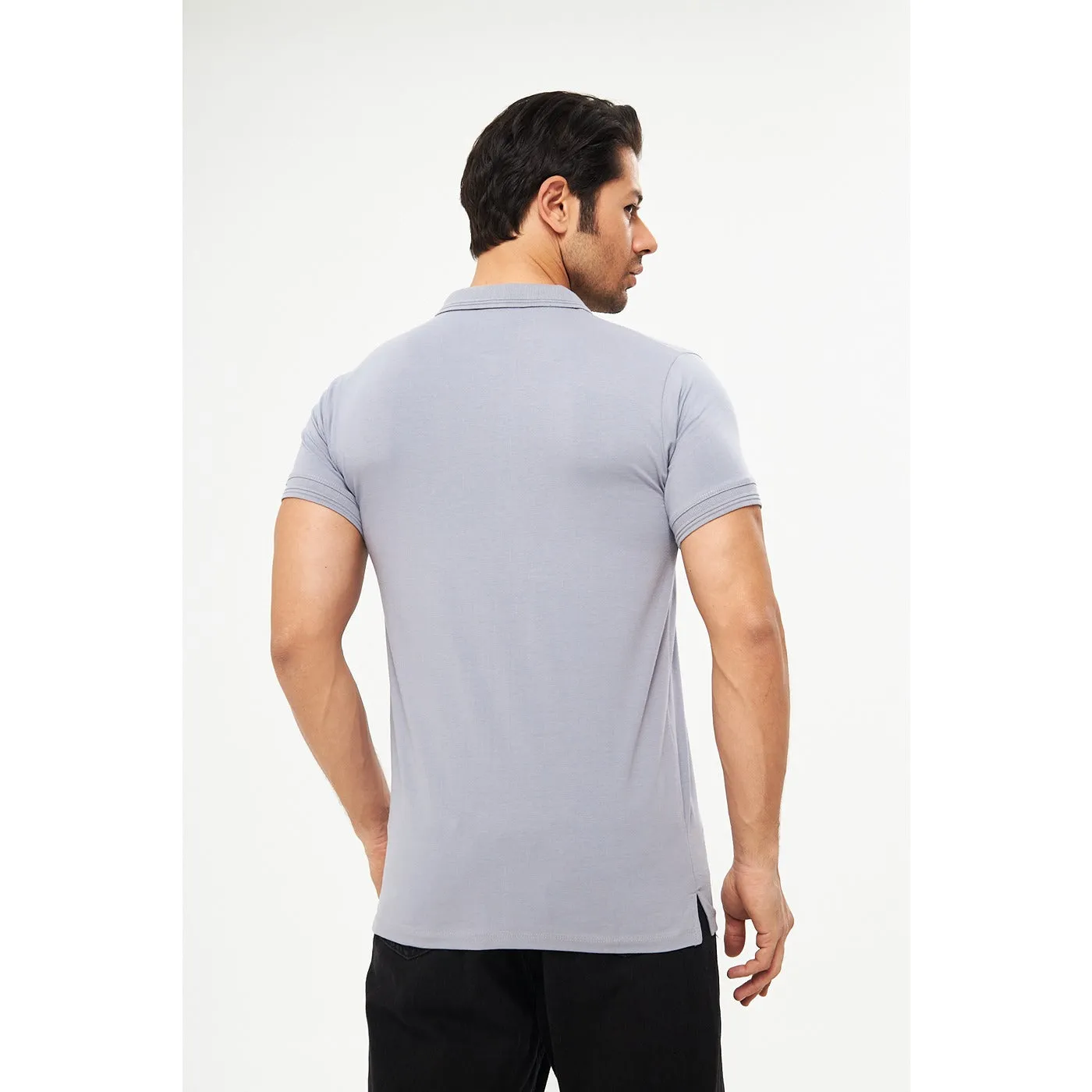 Grey Superdry Smart Fit Polo