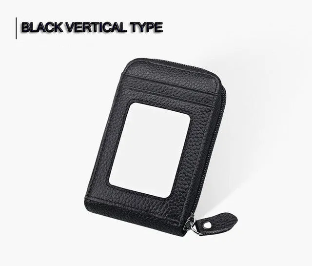 Horizontal and Vertical 13 Slots PU Leather Business Card Case High Quality Card Wallet ID Credit Card Holder Bank Purse Bag