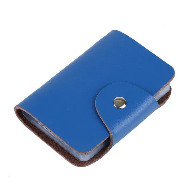 Hot Selling 100% Genuine Cow Leather card holder Korea Fashion Women&Men's Name Bank  Credit Card Holder Wallet,YC-BH002
