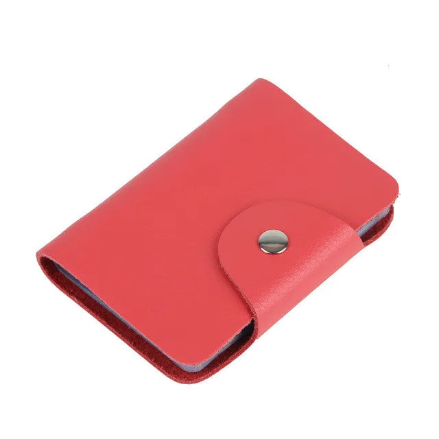 Hot Selling 100% Genuine Cow Leather card holder Korea Fashion Women&Men's Name Bank  Credit Card Holder Wallet,YC-BH002