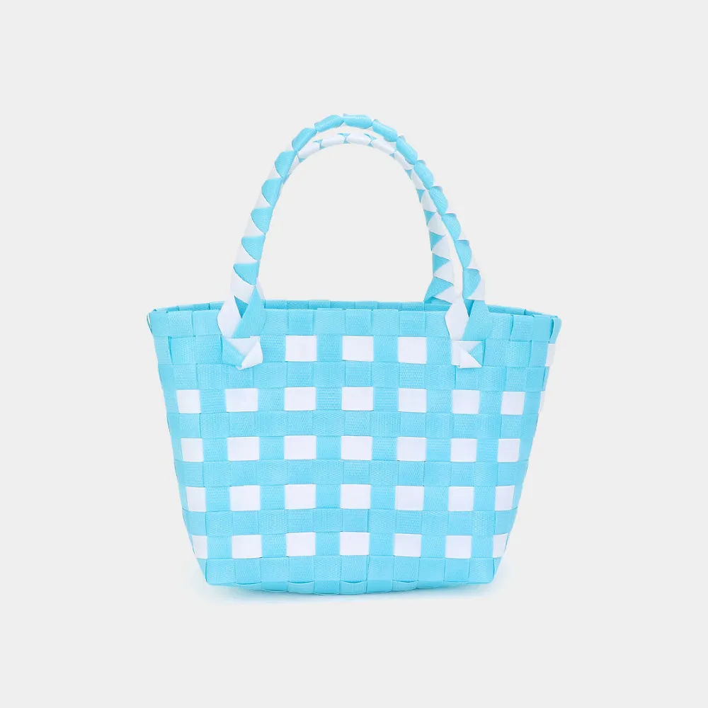 iLLASPARKZ Basket Weave Mini Micro Tote Bag