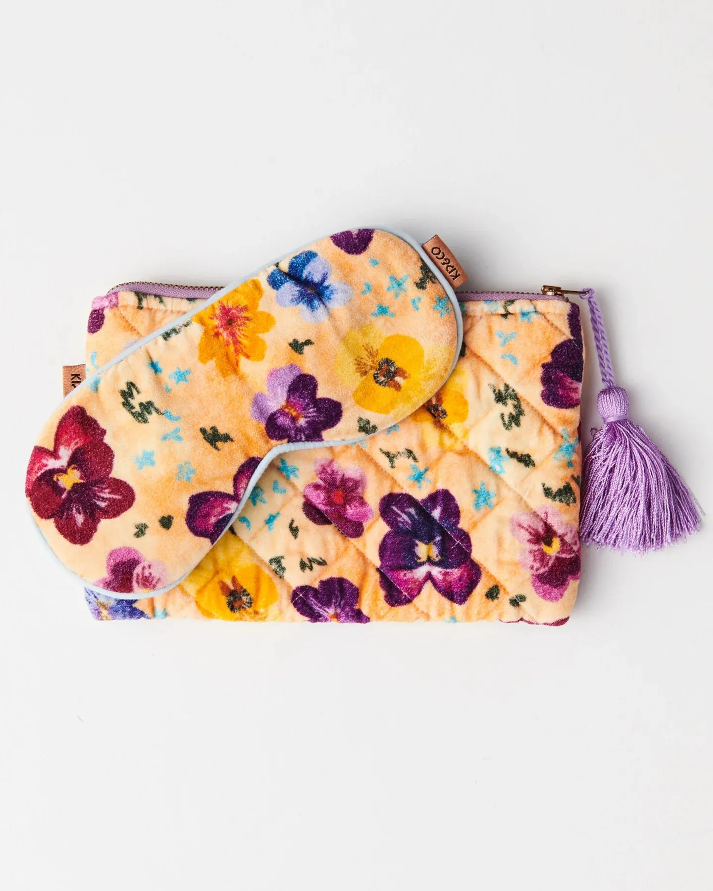 Kip & Co Pansy Velvet Cosmetics Purse