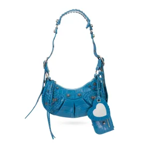 LE CAGOLE XS SHOULDER BAG TURQUOISE SHOULDER BAGS