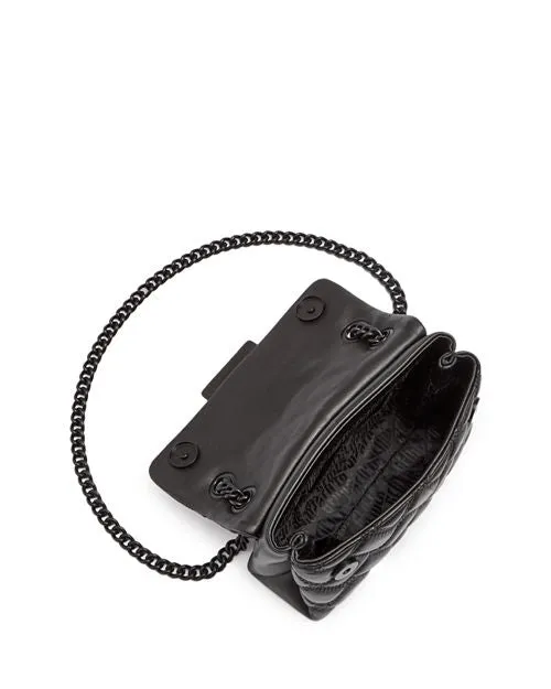 Leather Crossbody Mini Kensington Drench KURT GEIGER LONDON Black
