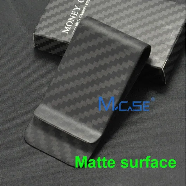 Monocarbon High Class Real 3K Carbon Fiber Money Clips Wallet With A Free Carbon Fiber Pattern Holders Factory Directly