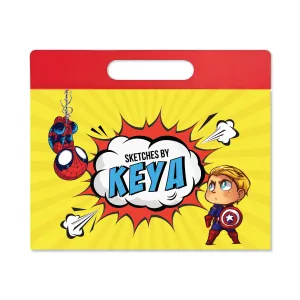 Personalised Travel Sketch Pad - Superhero