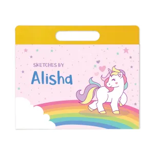 Personalised Travel Sketch Pad - Unicorn