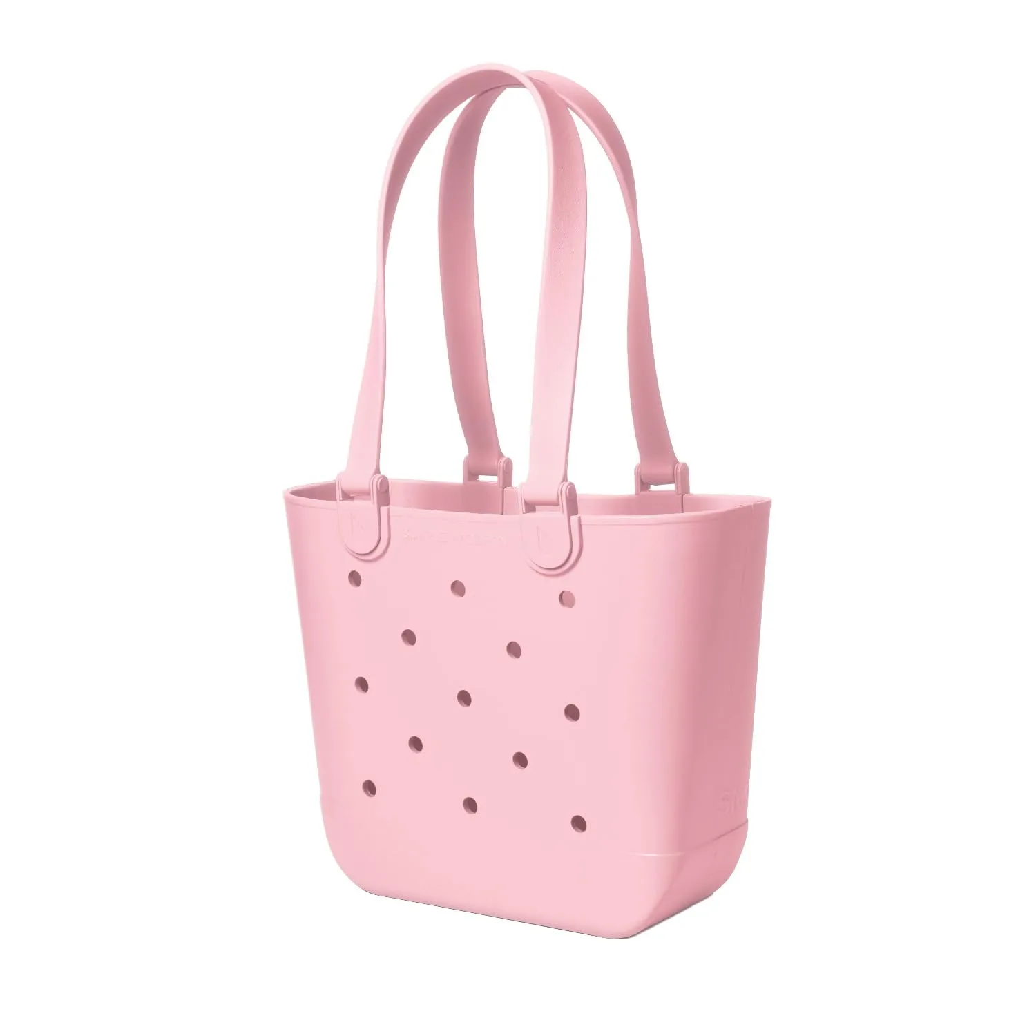 Simple Modern Beach Bag Rubber Tote | Waterproof Medium Tote Bag with Zipper Pocket for Beach, Pool Boat, Groceries, Sports | Getaway Bag Collection | Blush