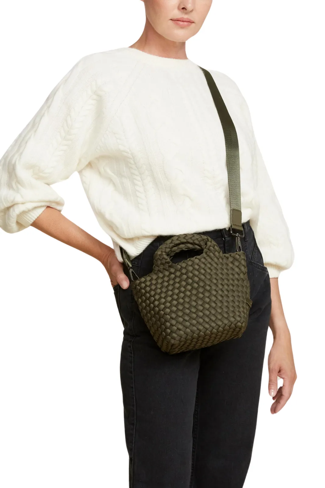 St. Barths Petite Tote, Olive