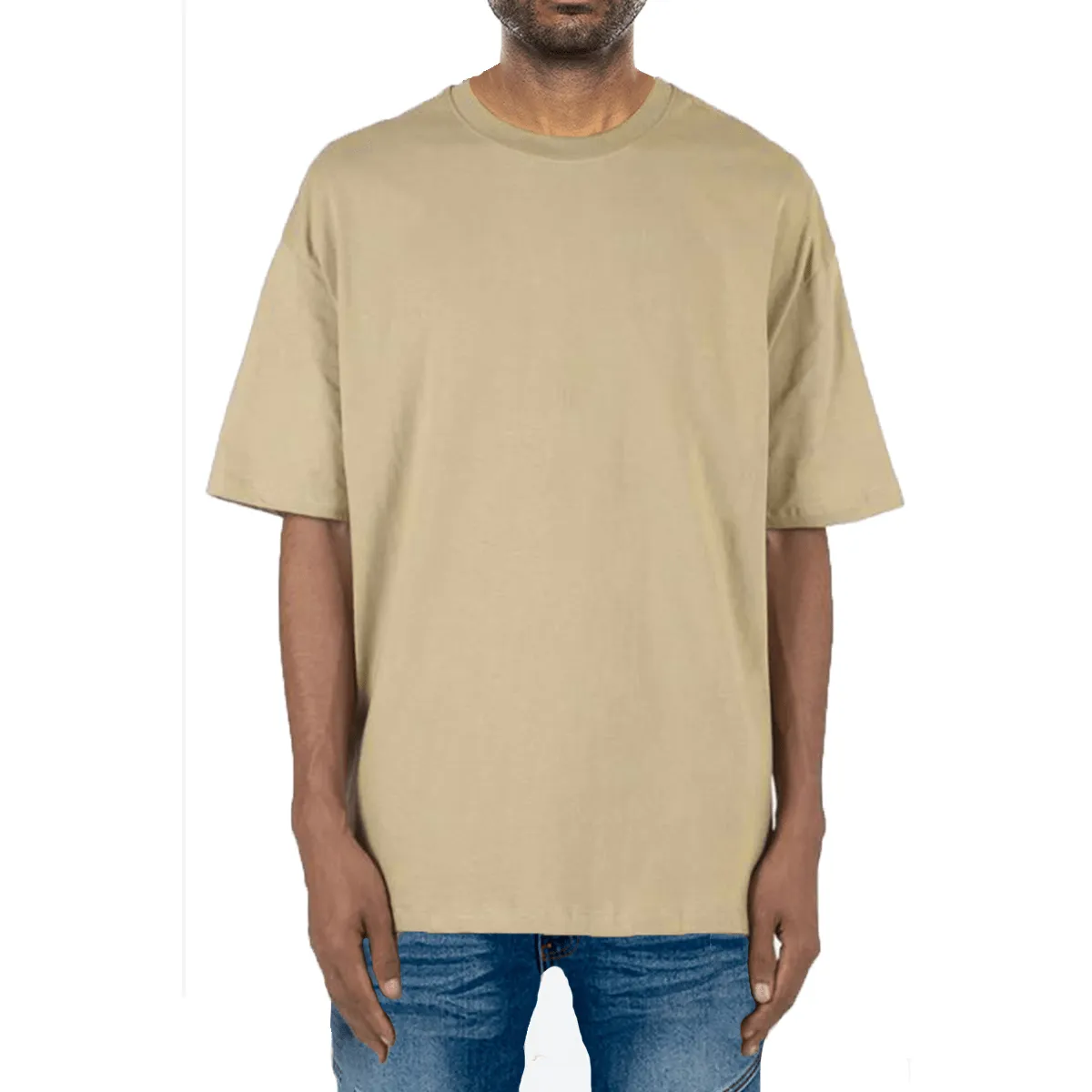 Stylish Khaki French Terry Tee