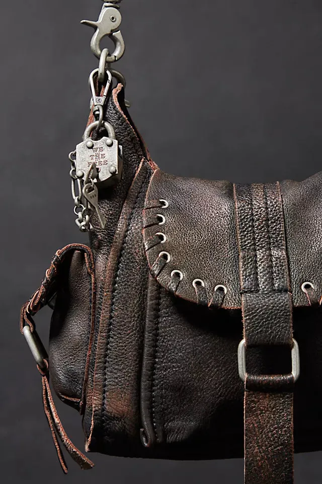 WTF Baby Leigh Distressed Tote | Aged Graphite